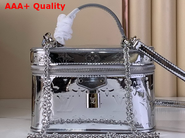 Louis Vuitton Vanity Chain Pouch in Silver Coated Canvas M26097 Replica