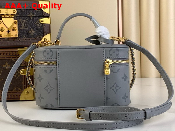 Louis Vuitton Vanity Chain Pouch in Trianon Gray Calfskin Leather M12427 Replica