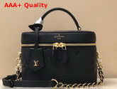 Louis Vuitton Vanity PM Handbag Black Monogram Empreinte Leather M45598 Replica