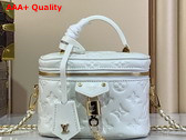 Louis Vuitton Vanity PM Handbag in Beige Puffy Lambskin M25219 Replica