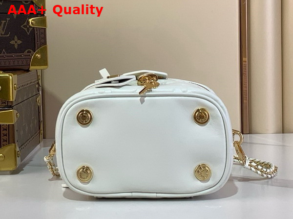 Louis Vuitton Vanity PM Handbag in Beige Puffy Lambskin M25219 Replica