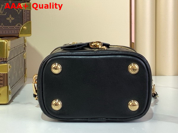 Louis Vuitton Vanity PM Handbag in Black Puffy Lambskin M25123 Replica