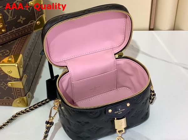 Louis Vuitton Vanity PM Handbag in Black Puffy Lambskin M25123 Replica
