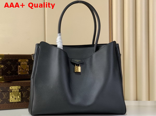 Louis Vuitton Vendome MM Handbag in Black Calfskin Leather M26338 Replica