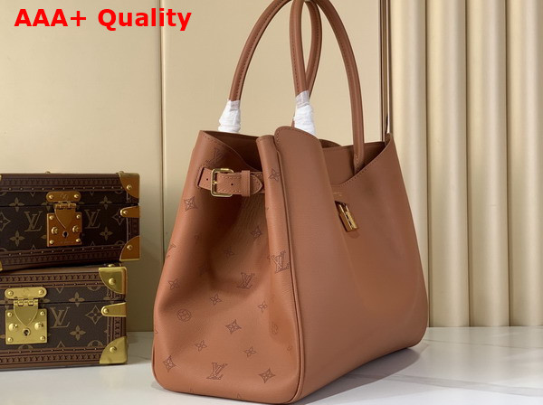 Louis Vuitton Vendome MM Handbag in Cognac Brown Calfskin Leather M26501 Replica
