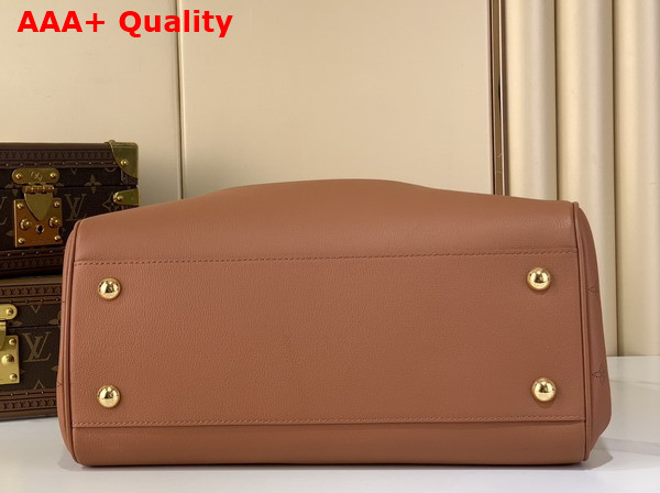 Louis Vuitton Vendome MM Handbag in Cognac Brown Calfskin Leather M26501 Replica