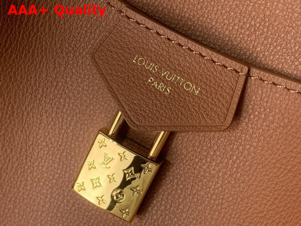 Louis Vuitton Vendome MM Handbag in Cognac Brown Calfskin Leather M26501 Replica