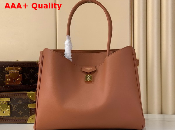 Louis Vuitton Vendome MM Handbag in Cognac Brown Calfskin Leather M26501 Replica