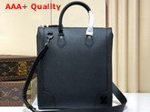 Louis Vuitton Vertical Tote in Black Taiga Leather M30811 Replica