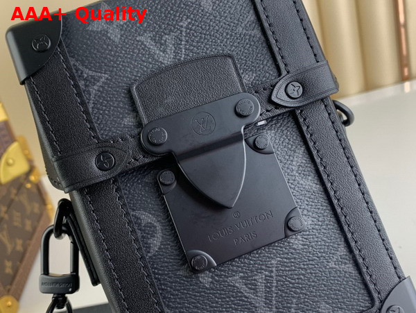 Louis Vuitton Vertical Trunk Wearable Wallet in Monogram Eclipse Coated Canvas M82077 Replica