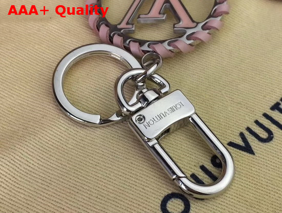 Louis Vuitton Very Bag Charm and Key Holder Silver and Pink M63081 Replica