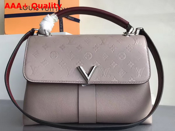 Louis Vuitton Very One Handle Light Grey Cuir Plume and Cuir Ecume Cowhide Leathers Exterior Replica