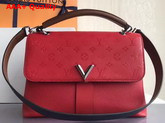 Louis Vuitton Very One Handle Rubis Cuir Plume and Cuir Ecume Cowhide Leathers Exterior M42905 Replica