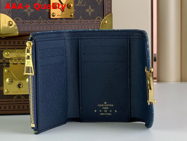 Louis Vuitton Victorine Wallet Denim Blue Monogram Denim M82959 Replica