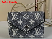 Louis Vuitton Victorine Wallet in Gray Monogram Jacquard Denim M81859 Replica
