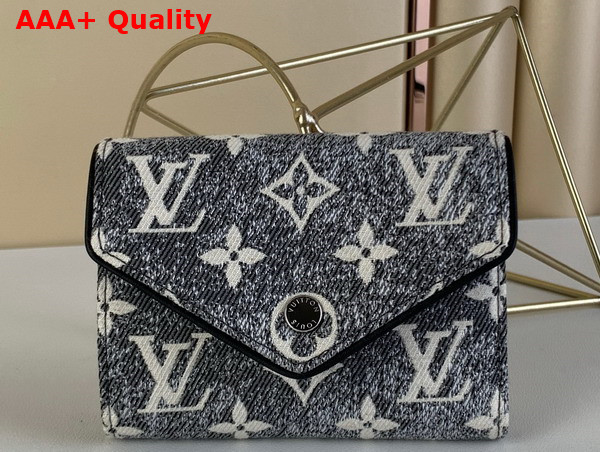 Louis Vuitton Victorine Wallet in Gray Monogram Jacquard Denim M81859 Replica