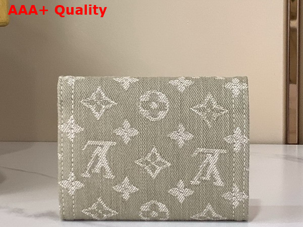 Louis Vuitton Victorine Wallet in Khaki Monogram Denim Replica