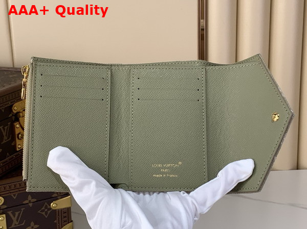 Louis Vuitton Victorine Wallet in Khaki Monogram Denim Replica