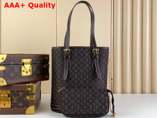 Louis Vuitton Vintage Bucket Bag in Brown Monogram Jacquard Canvas Replica