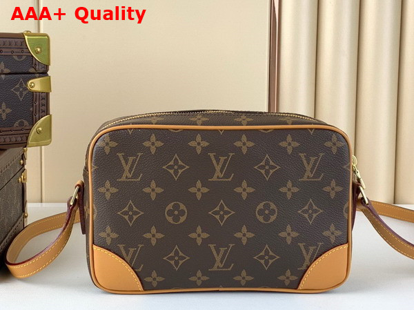 Louis Vuitton Vintage Camera Bag in Monogram Canvas and Natural Cowhide Leather Replica