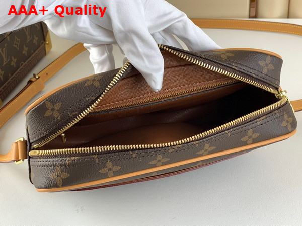 Louis Vuitton Vintage Camera Bag in Monogram Canvas and Natural Cowhide Leather Replica