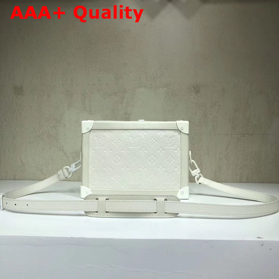 Louis Vuitton Virgil Abloh Box Bag White Monogram Empreinte Leather Replica