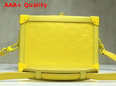 Louis Vuitton Virgil Abloh Box Bag in Yellow Monogram Empreinte Leather Replica