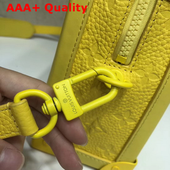 Louis Vuitton Virgil Abloh Box Bag in Yellow Monogram Empreinte Leather Replica