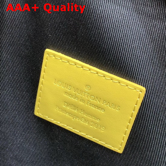 Louis Vuitton Virgil Abloh Box Bag in Yellow Monogram Empreinte Leather Replica