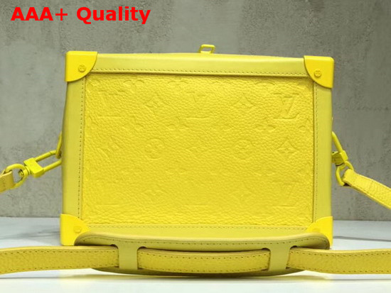 Louis Vuitton Virgil Abloh Box Bag in Yellow Monogram Empreinte Leather Replica