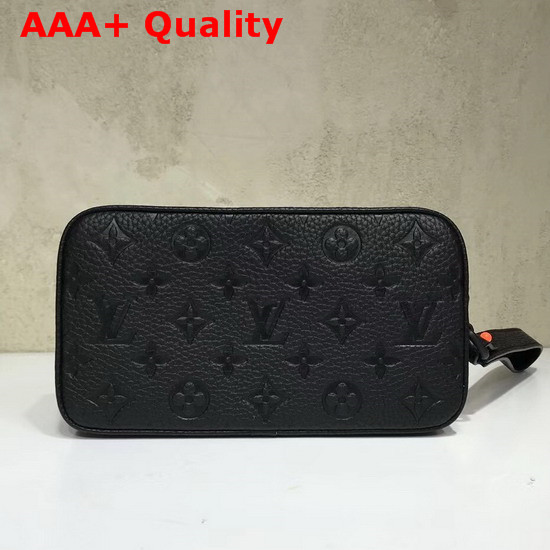 Louis Vuitton Virgil Abloh Chain Clutch in Black Monogram Empreinte Leather Replica