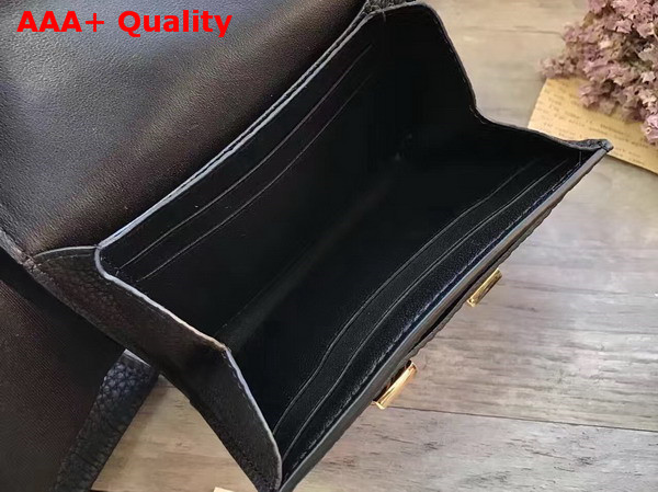 Louis Vuitton Vivienne LV Compact Wallet Black Taurillon Leather Replica