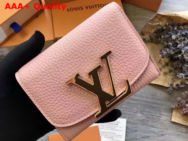 Louis Vuitton Vivienne LV Compact Wallet in Pink Taurillon Leather Replica