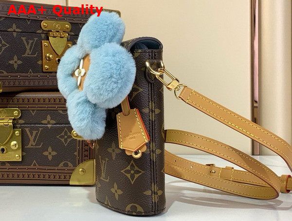 Louis Vuitton Vivienne Phone Pouch Monogram Azur Frost Coated Canvas M12269 Replica