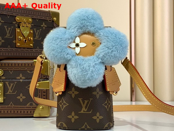 Louis Vuitton Vivienne Phone Pouch Monogram Azur Frost Coated Canvas M12269 Replica