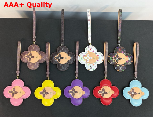 Louis Vuitton Vivienne Strap Bag Charm Pink M02593 Replica