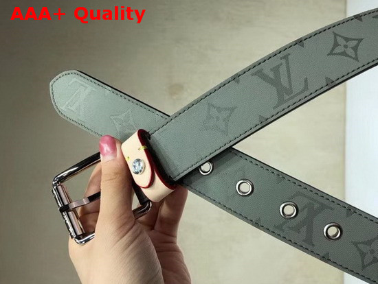 Louis Vuitton Voyager 35mm Belt Monogram Titanium Canvas MP043U Replica