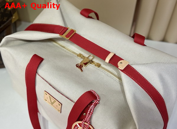 Louis Vuitton Voyageur Bag in Lighthouse Red Organic Cotton M28509 Replica