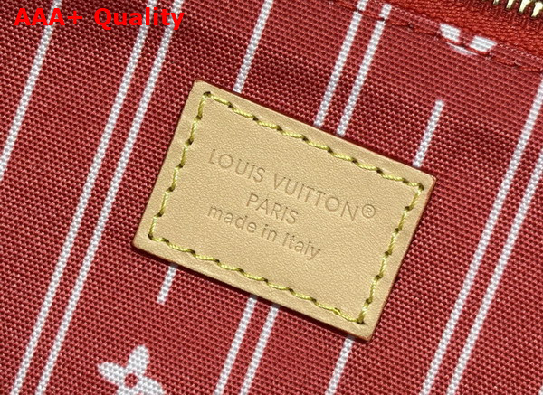 Louis Vuitton Voyageur Bag in Lighthouse Red Organic Cotton M28509 Replica