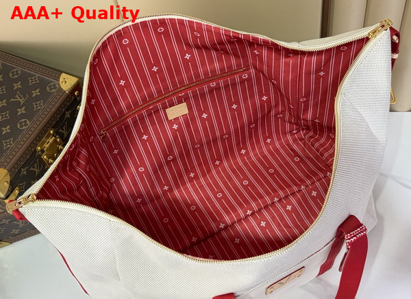 Louis Vuitton Voyageur Bag in Lighthouse Red Organic Cotton M28509 Replica
