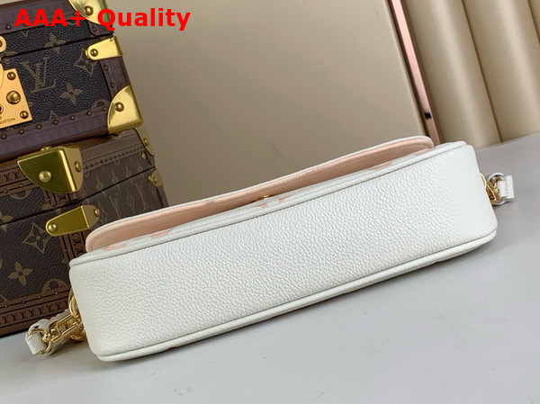 Louis Vuitton Wallet On Chain Ivy Bicolor Monogram Empreinte Leather Latte White Chamallow Pink M83026 Replica