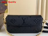 Louis Vuitton Wallet On Chain Ivy Black Monogram Empreinte Leather Replica
