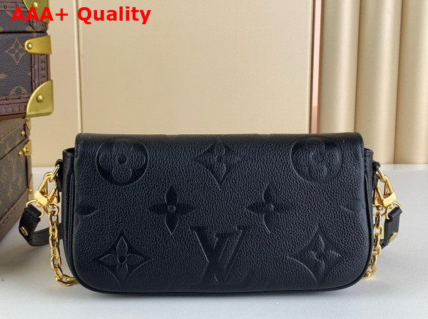 Louis Vuitton Wallet On Chain Ivy Black Monogram Empreinte Leather Replica