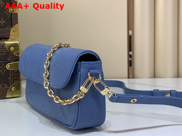 Louis Vuitton Wallet On Chain Ivy Blue Jean Monogram Empreinte Leather M27755 Replica