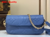 Louis Vuitton Wallet On Chain Ivy Blue Jean Monogram Empreinte Leather M27755 Replica