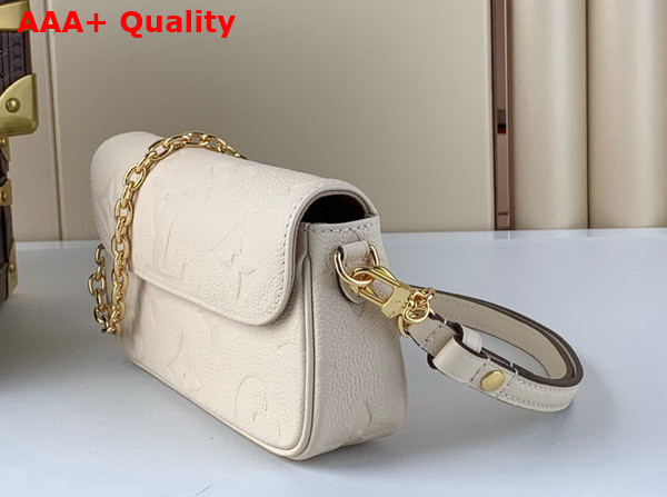 Louis Vuitton Wallet On Chain Ivy Cream Monogram Empreinte Leather M82210 Replica