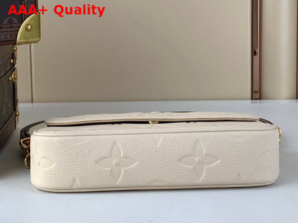 Louis Vuitton Wallet On Chain Ivy Cream Monogram Empreinte Leather M82210 Replica