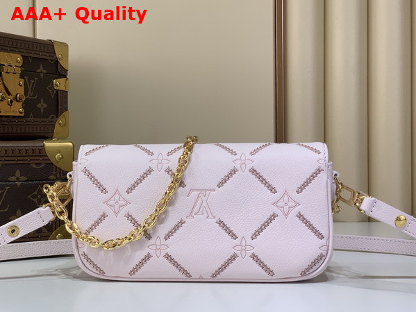 Louis Vuitton Wallet On Chain Ivy Monogram Empreinte Couture Leather Light Bliss Couture M29502 Replica