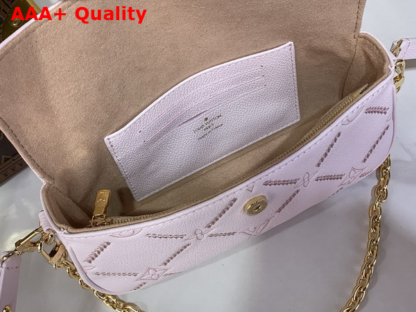 Louis Vuitton Wallet On Chain Ivy Monogram Empreinte Couture Leather Light Bliss Couture M29502 Replica
