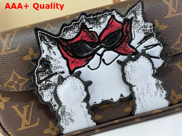 Louis Vuitton Wallet On Chain Ivy Monogram Pay Tribute to Her Love of Cats M15148 Replica